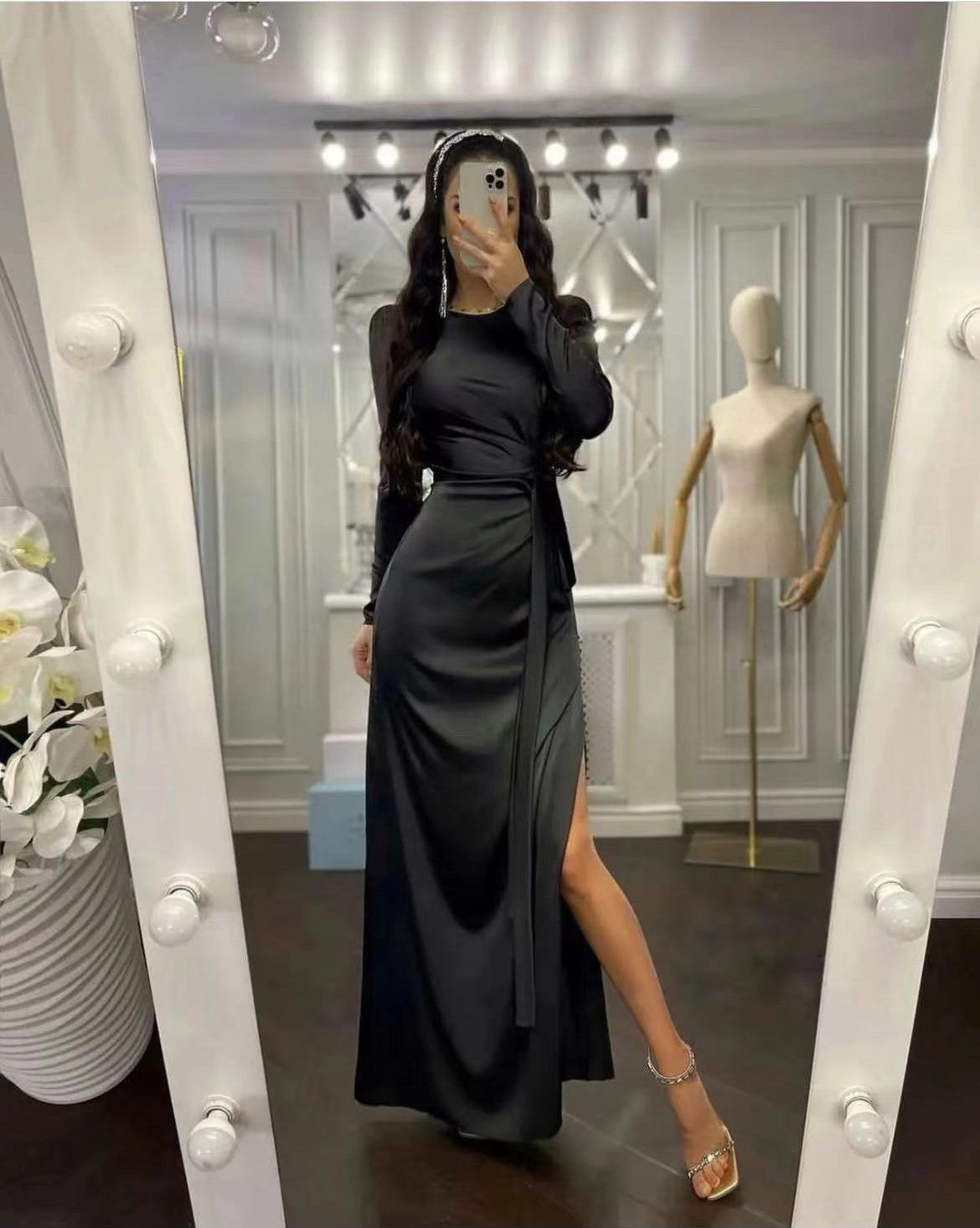 Beautiful Waist Fitting Irregular Dress