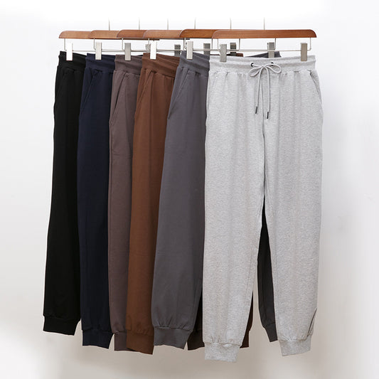 Cotton Minimalist Sports Embroidered Loose Fitting Outdoor Breathable Trousers