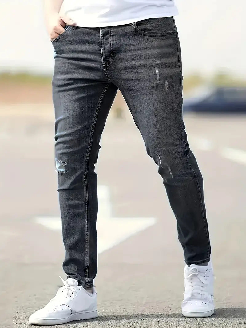 American-style Slim-fit Stretch Jeans