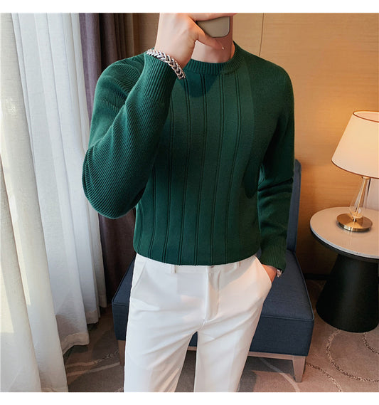 Men's Fashion Casual Round Neck Bottoming Shirt