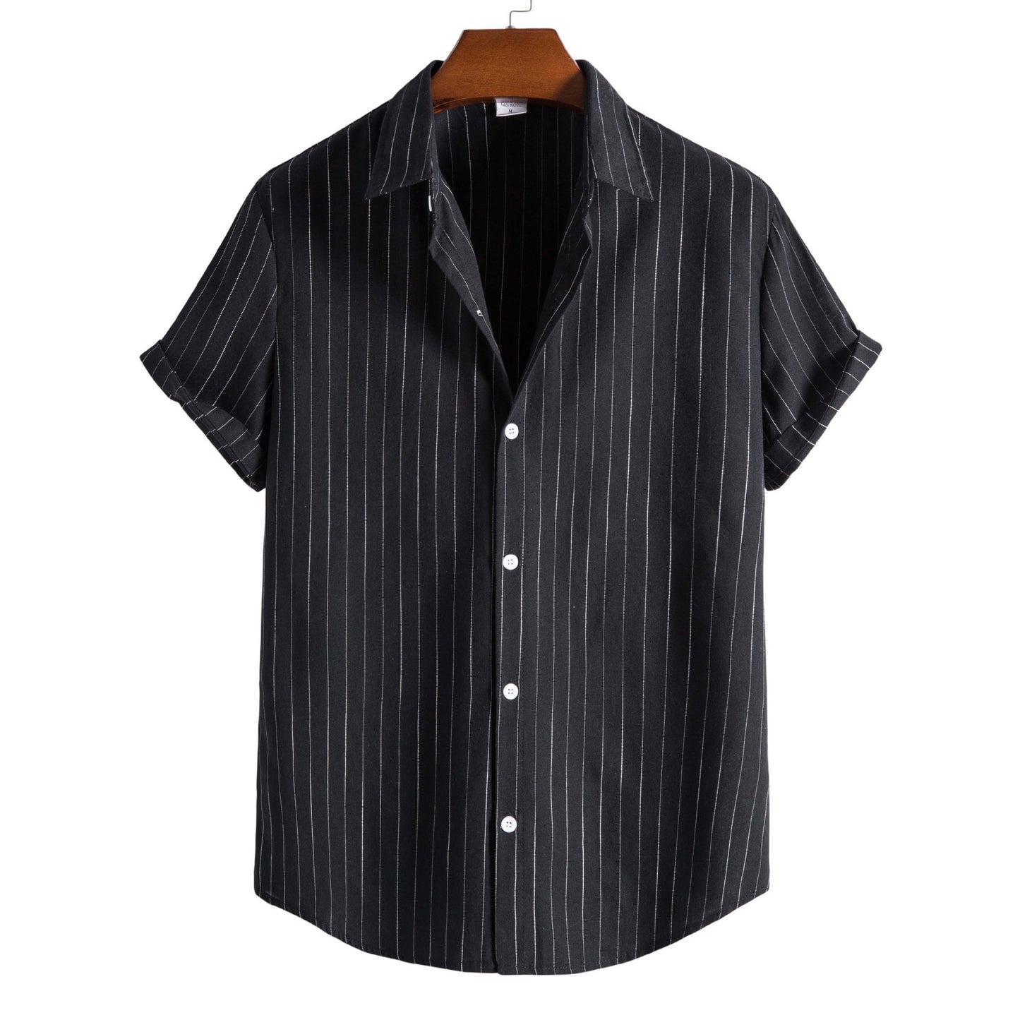 Casual Striped Short-sleeved Shirt For Men