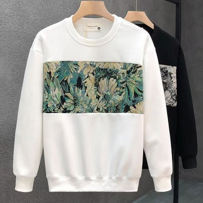 Fashion Brand Crew Neck Pullover Sweatshirt Men